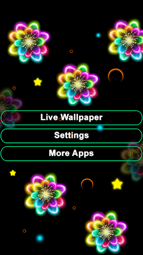 Neon Flowers Livewallpaper