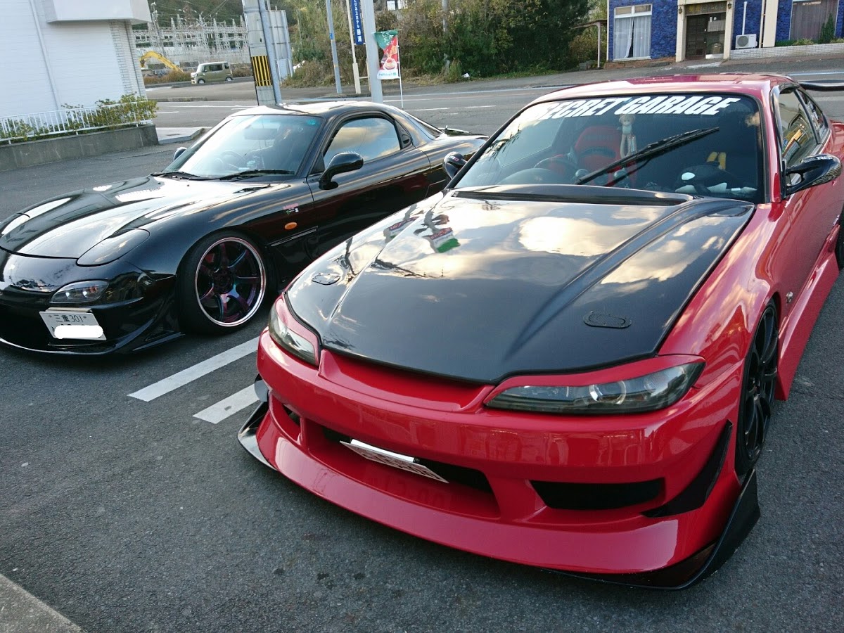 日産 シルビアを華麗にカスタム By Sa Snap Red Black 18 07 27 暇人fdくんと Fdってほんとかっこいいよね 前に撮ったbrzとわた Cartune