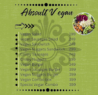 Absolute Vegan menu 1