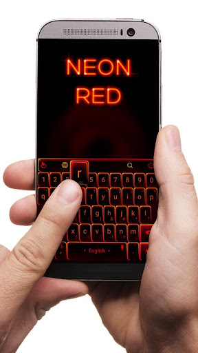 免費下載個人化APP|Neon Red Keyboard app開箱文|APP開箱王