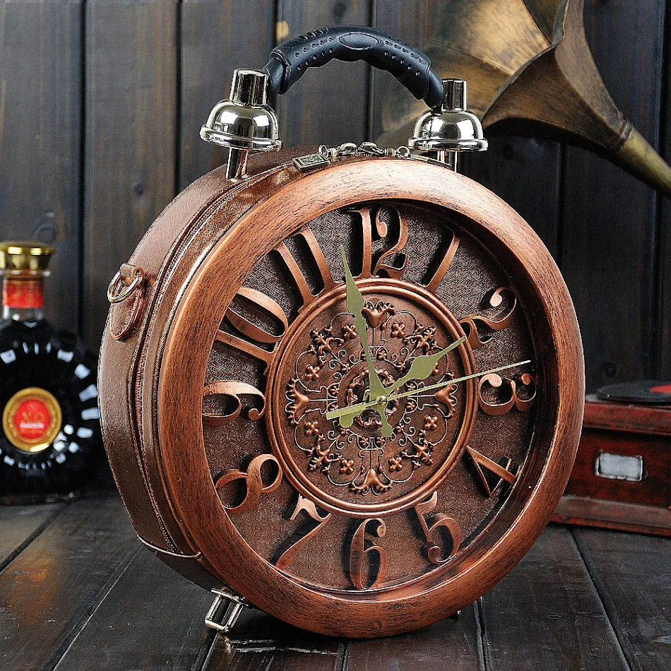 Reloj despertador bolso bandolera Despertar a tiempo con estilo. Almacenamiento seguro. Perfecto para viajes, universidad, y uso diario.