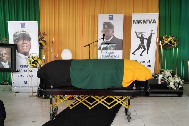 Police said they are investigating incidents at the funeral of Kebby Maphatsoe on Sunday.