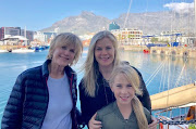 Alison Sweeney with her mom and daughter at the V&A Waterfront. 