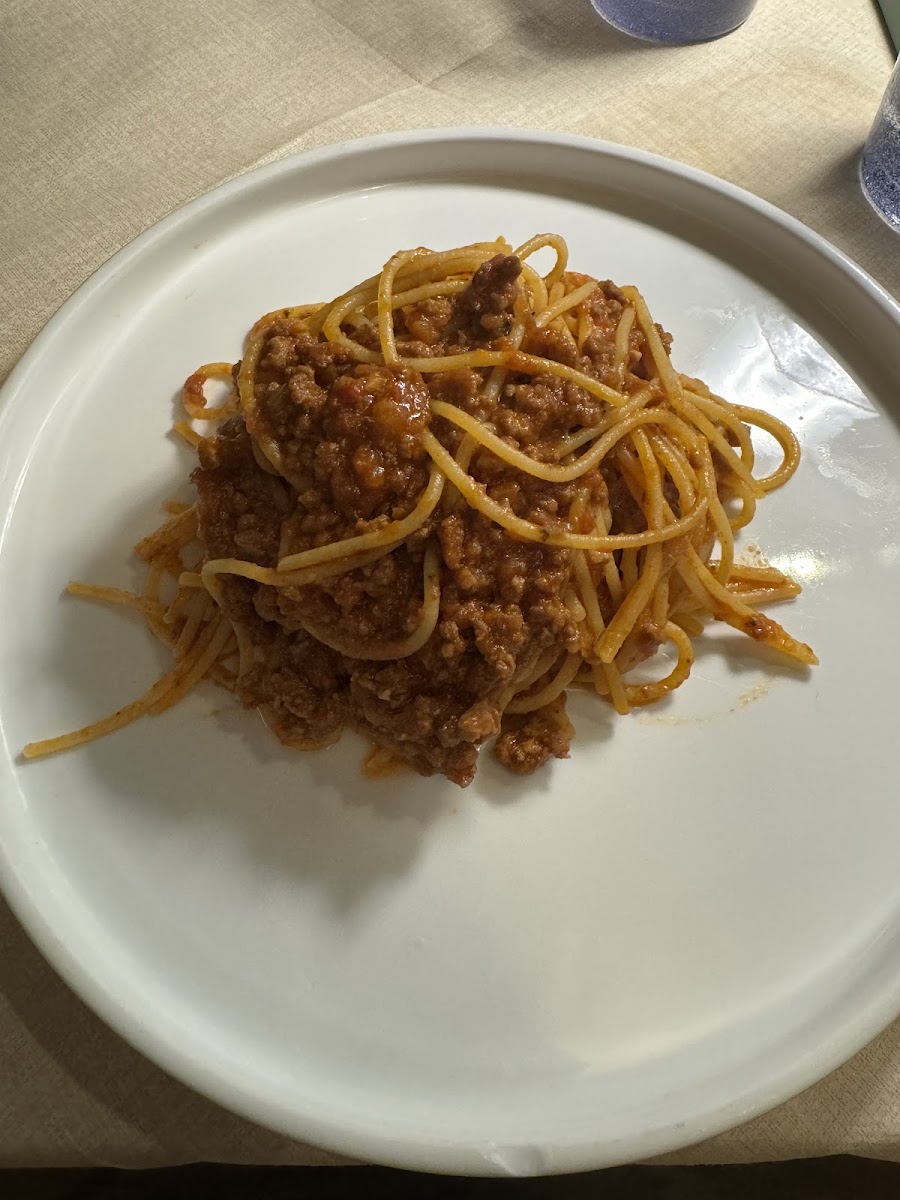 Spaghetti and meat sauce