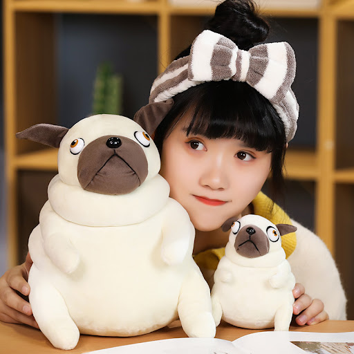 Title 4, Cute Pug Doll Childrens Plush Toy. Soft and cu...