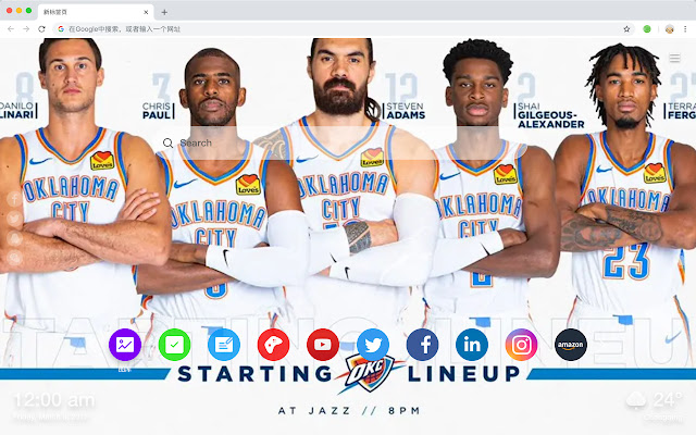 Oklahoma City Thunder New Tab