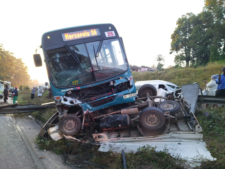 After two hours of combined rescue efforts a man was extricated from his crushed vehicle, but upon assessment it was found he had not survived.