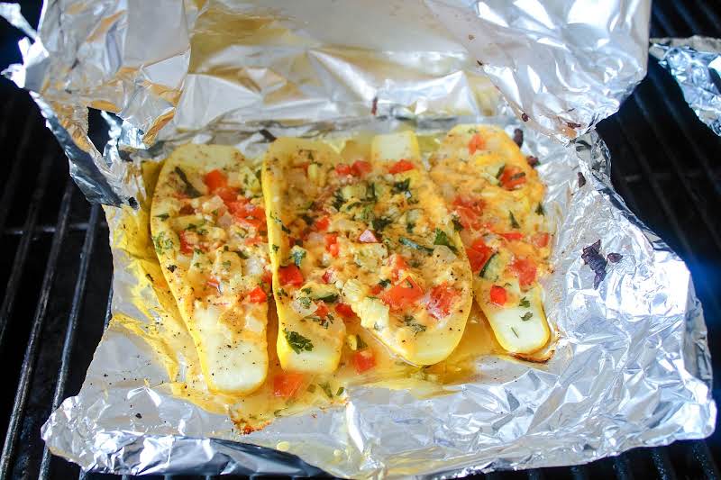 Squash After Cooking On The Grill.