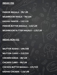 The Saffron Palace menu 1