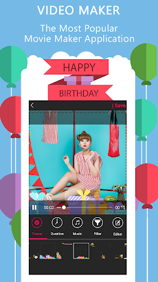 Happy Birthday Video Makerのおすすめ画像1