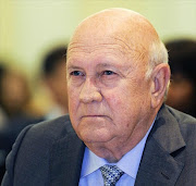 Former president FW de Klerk.