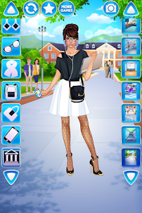 College Student Girl Dress Up