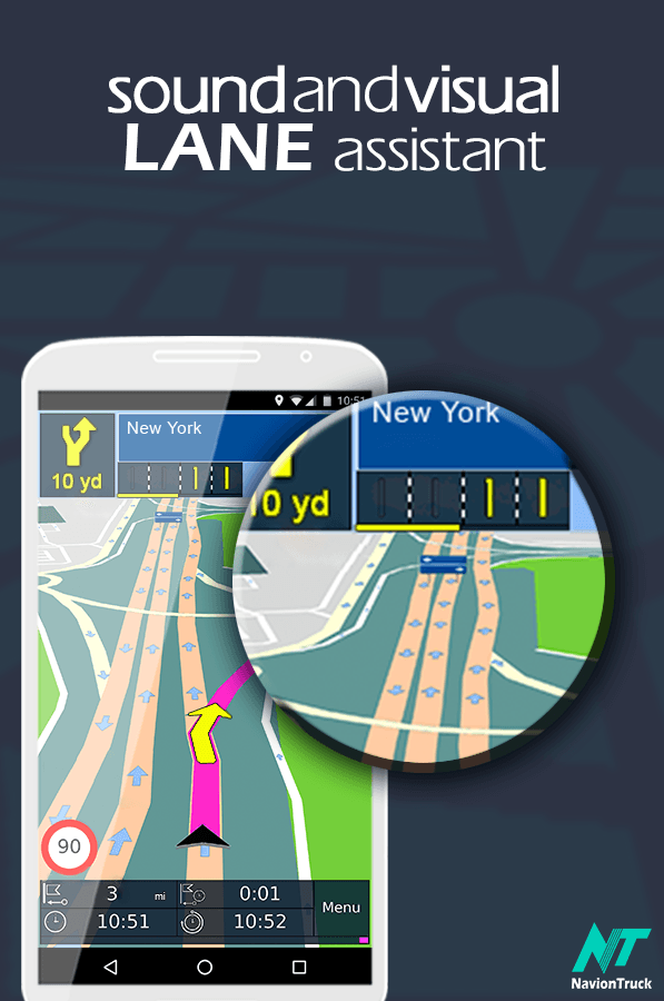 Motorbike GPS Navigation Screen 1