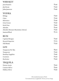 Cove The Bar (Radisson Blu) menu 6