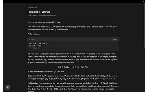 Better USACO screenshot 3