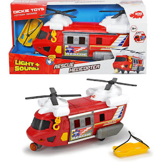 Красный спасательный вертолет Action свет звук 30 см Dickie Toys за 2 390 руб.