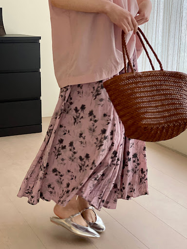 Title 2, French Style Vintage Floral Skirt for Women – a...