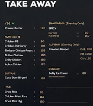 Thomsons Casa menu 1