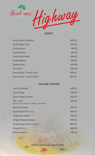 Sentosa Highway menu 8