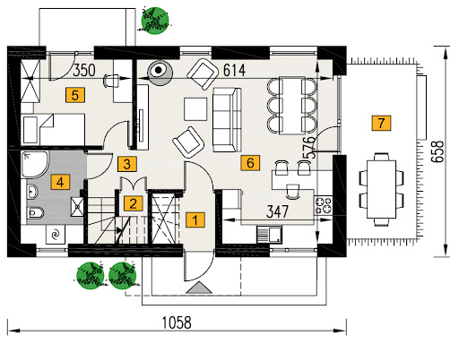 Przebojowy N - A111N - Rzut parteru