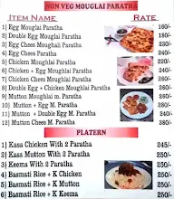 Kolkata Mughlai Paratha & Cutlet Center menu 2