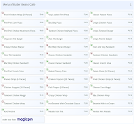 Butter Beans Cafe menu 1