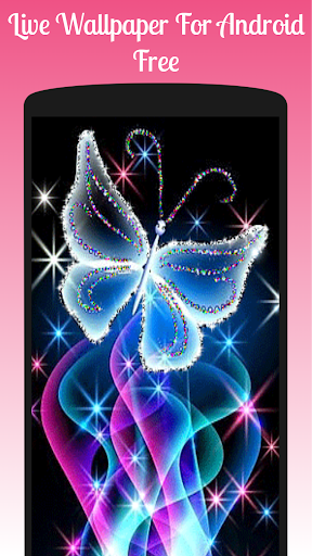 Neon butterflies Live Wallpaper, Neon butterflies