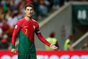 Cristiano Ronaldo of Portugal during the Uefa Nations League match between Portugal and Spain at Portugal's Estadio Municipal de Braga on September 27 2022.