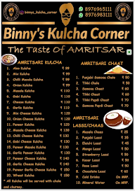 Binny's Kulcha Corner menu 2