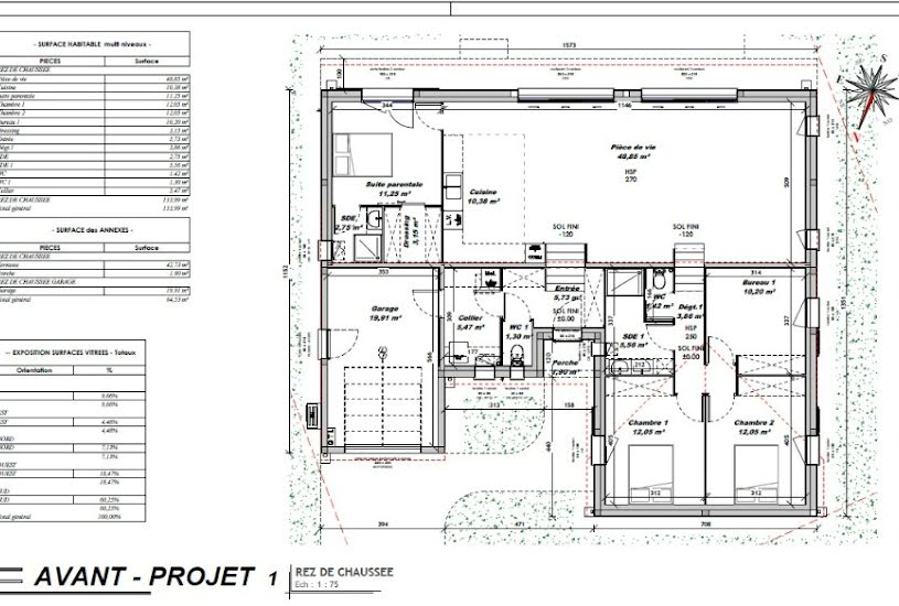  Vente Terrain + Maison - Terrain : 594m² - Maison : 130m² à Saint-Bris-des-Bois (17770) 