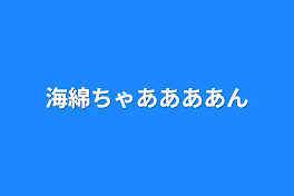 海綿ちゃああああん