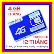 Sim 4G Mobi Trọn Gói 1 Năm Mdt250A 12Df50 Km 5Gb/Ngày