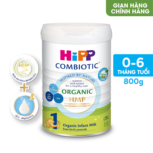 Sữa bột công thức HiPP 1 Organic Combiotic 800g (dành cho trẻ sơ sinh)