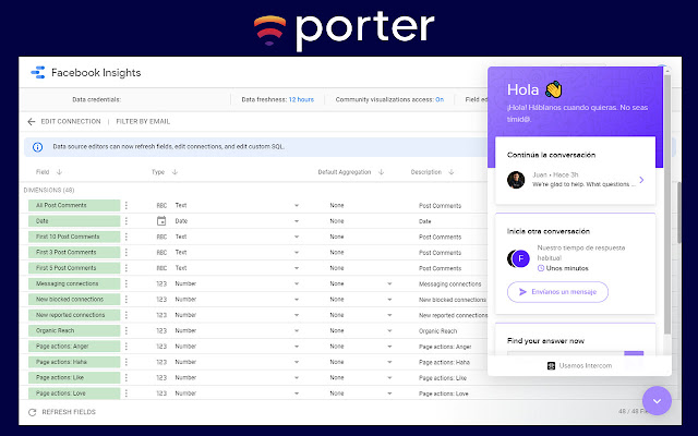 Google Data Studio Helper - Porter chrome extension