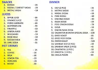 Vasantha Bhavan menu 2