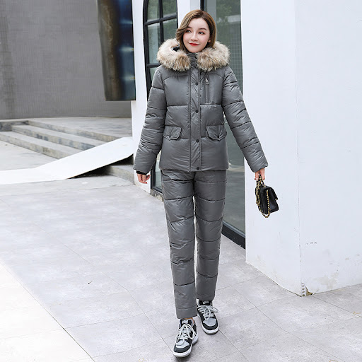 Title 6, Womens Down Padded Jacket Suit