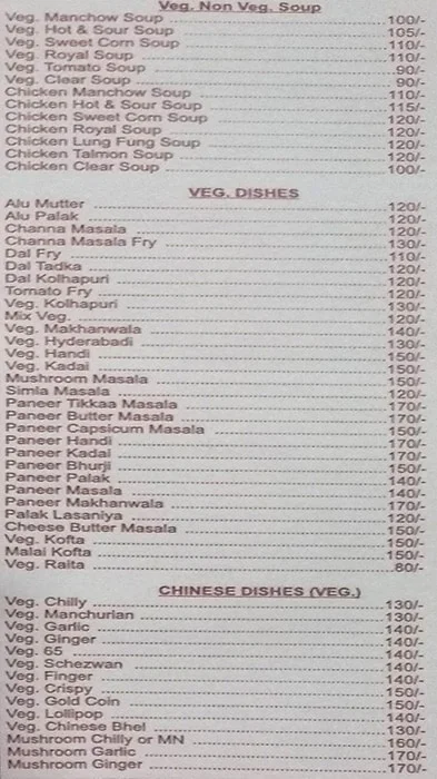 Meenakshi menu 