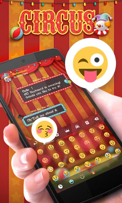 Circus GO keyboard theme Screen 2