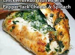 Chicken Breast Stuffed with Pepper Jack Cheese and Spinach was pinched from <a href="https://www.facebook.com/photo.php?fbid=511401328919821" target="_blank">www.facebook.com.</a>