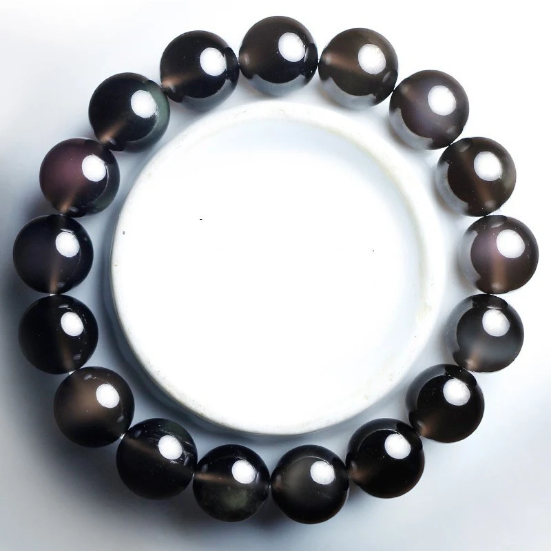 Regenbogenauge Obsidian PI Xiu Armband für Paare Glücksbringer Reichtum und Schutz Charm String Geschenkidee für Liebende