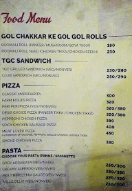 The Gol Chakkar Cafe menu 2