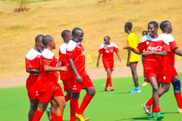 Wiyeti girls during their win over APAER of Rwanda