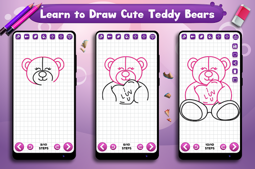 Learn to Draw Cute Teddy Bears