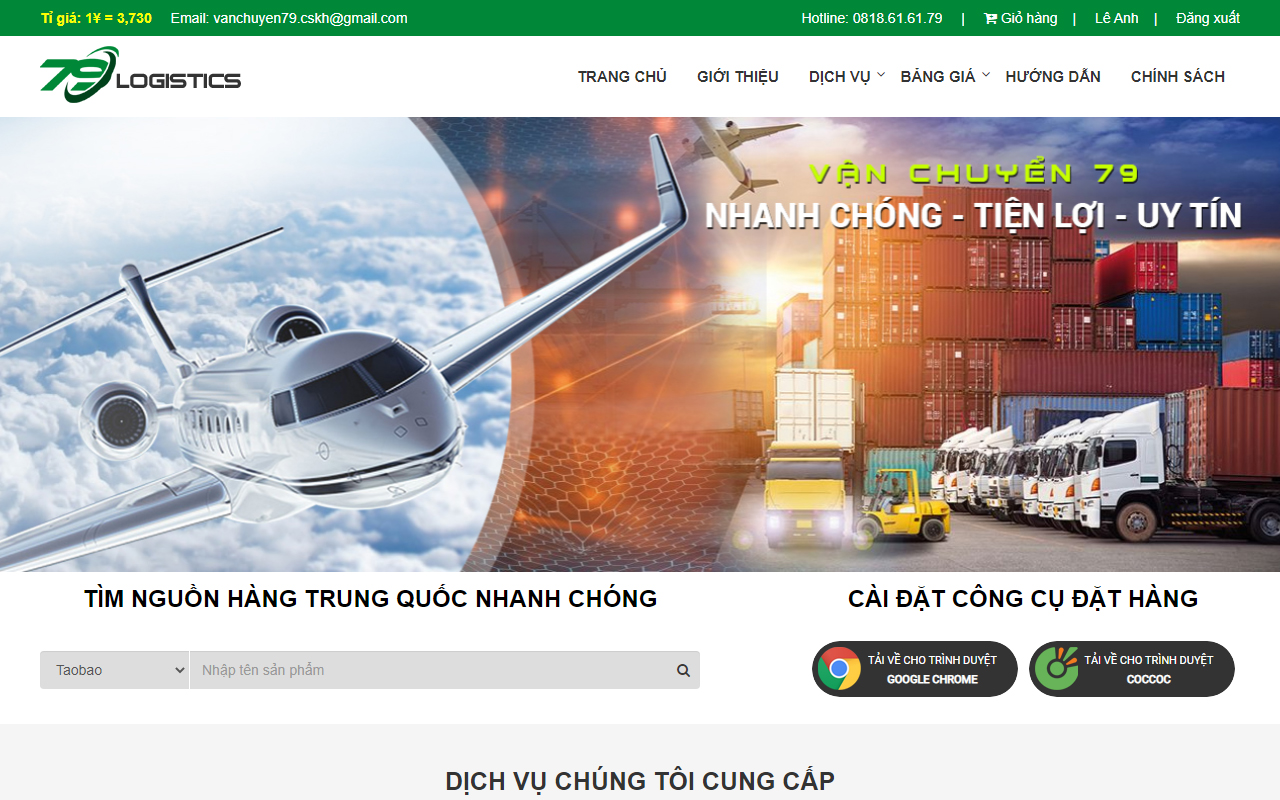 Công cụ đặt hàng - Vanchuyen79.com Preview image 0