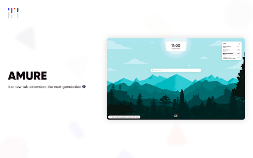Amure - New tab extension for browser