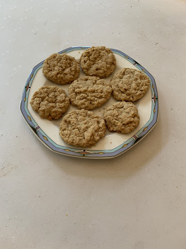 Oatmeal cookies on a plate