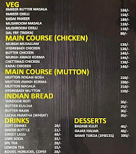 Dastarkhwan Restaurant menu 1
