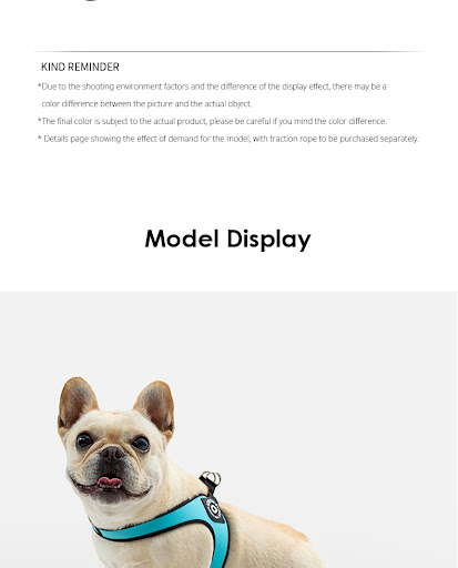 Title 9, Small Dog Leather Chest Strap. Provides a secur...