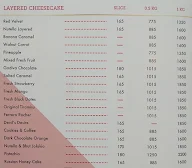 Love & Cheesecake menu 2