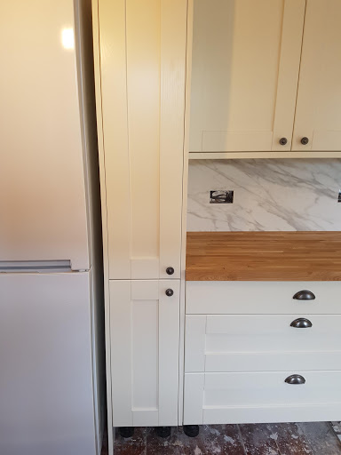 Old kitchen removed and new kitchen in Gloucester 